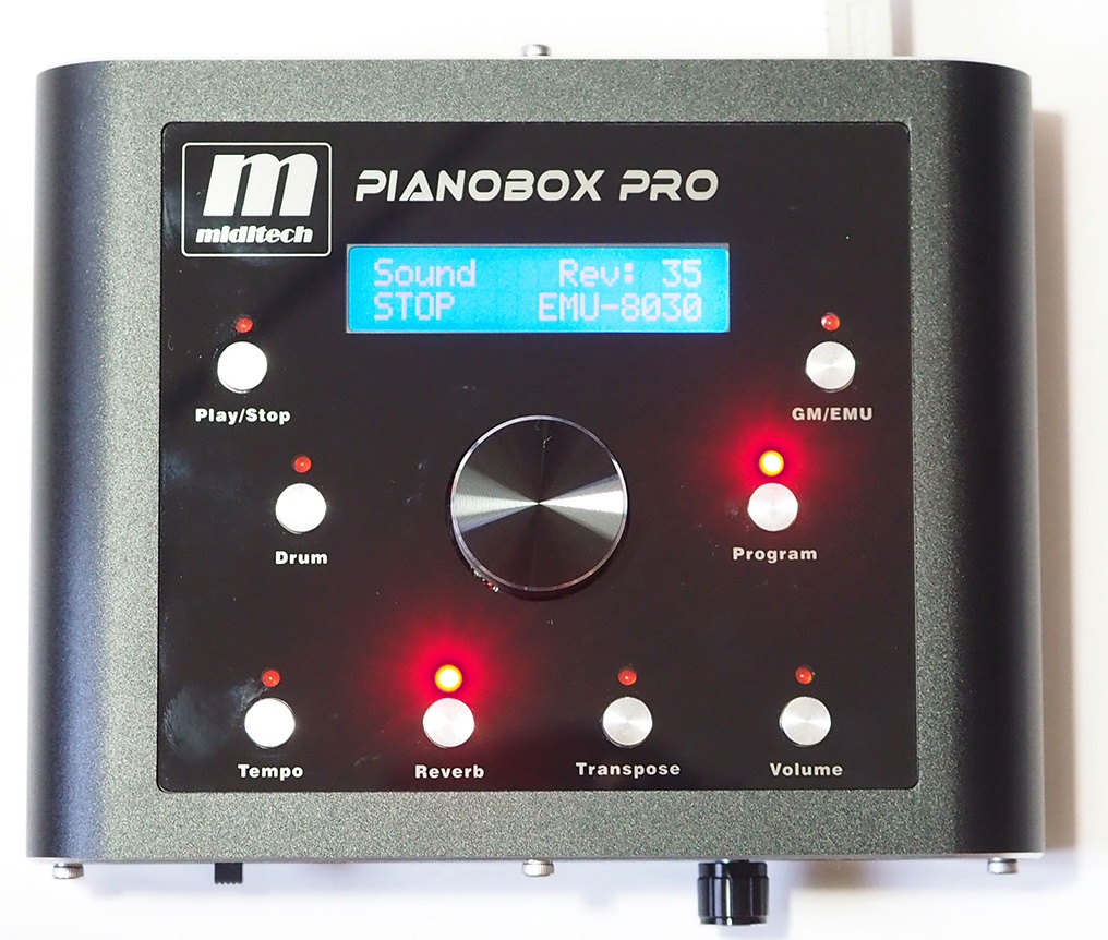 GM＋E-MU音源/MIDI拡張音源モジュール：PIANOBOX PRO販売終了