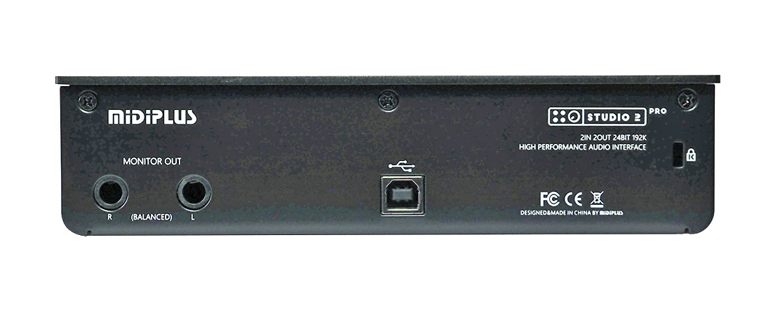 MIDIPLUS・24bit/192kHz・2入力2出力USB オーディオインターフェース 